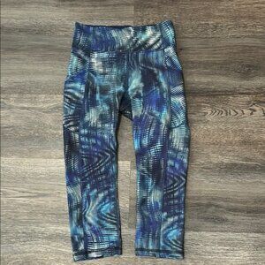 Blue Patterned lululemon athletica Leggings size 4